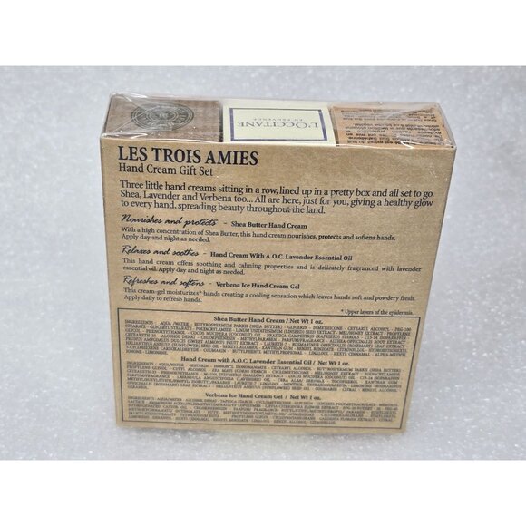 L'Occitane Les Trois Amies Hand Cream Gift Set AOC Lavender Ice Gel Creme Mains - Picture 2 of 2